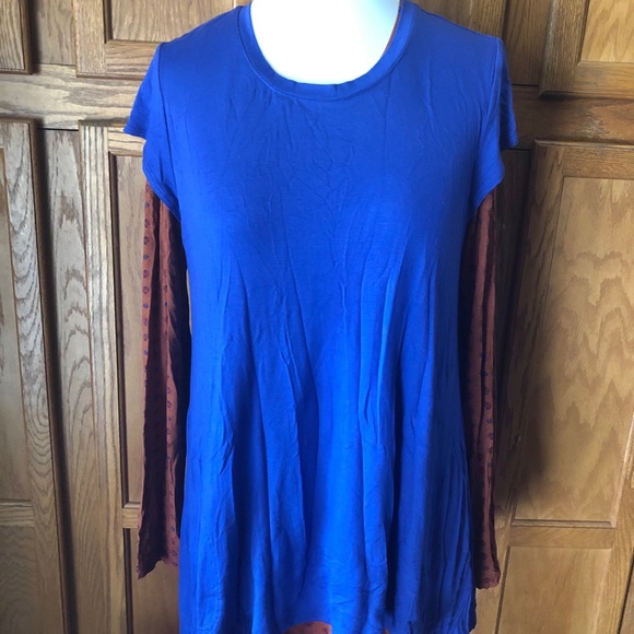 🍁LOGO by Lori Goldstein Size M Blue Tunic …